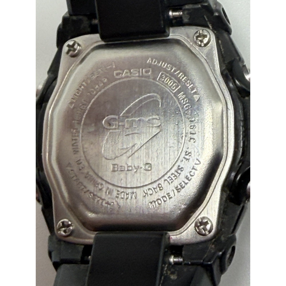 Casio Baby-G GMS MSG-161C New Battery Ladies Watch 36MM 6" Mod 3005 - Picture 8 of 10